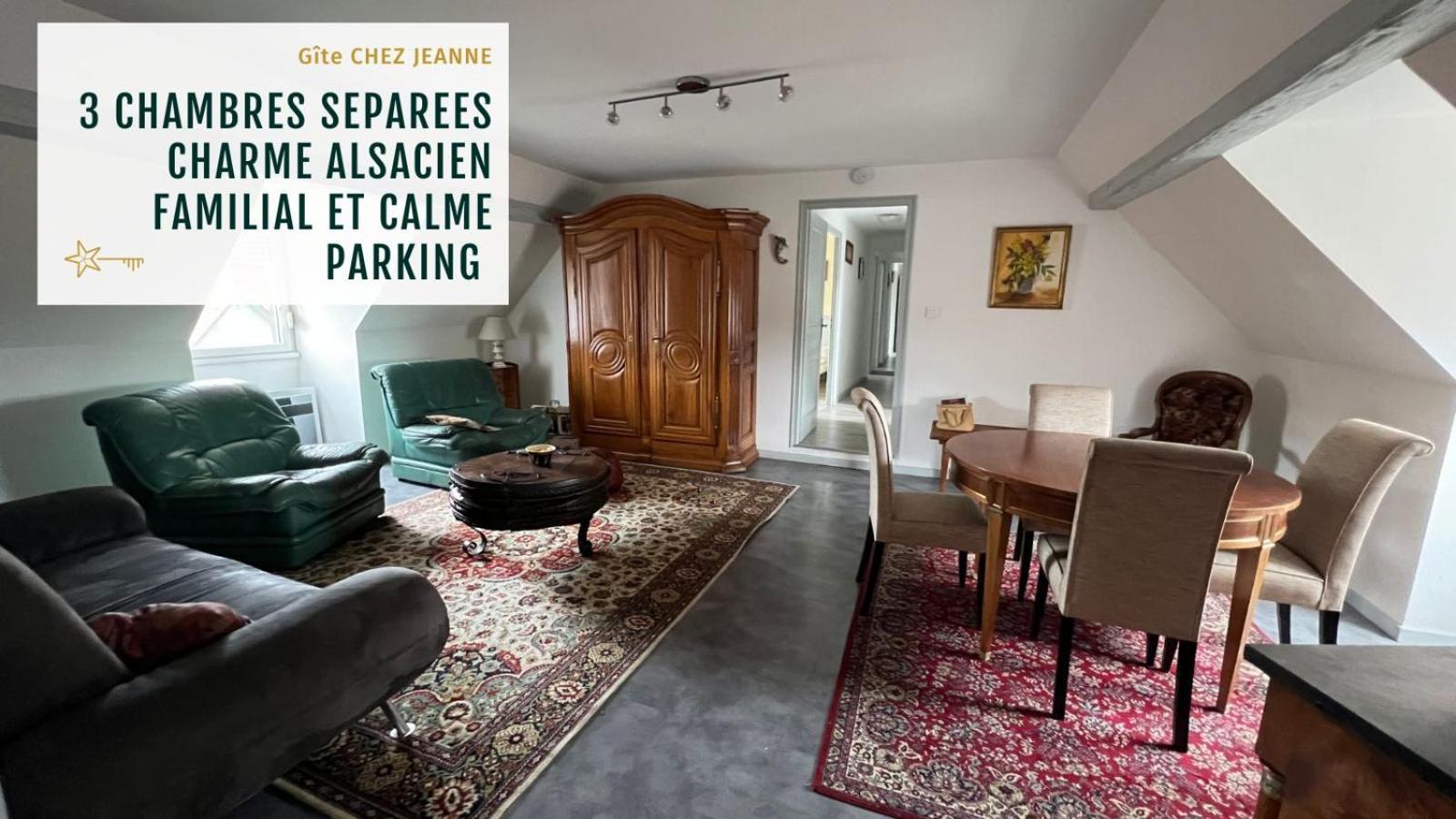 Gite Jeanne Familial - Calme - Parking Ebersheim Exterior foto